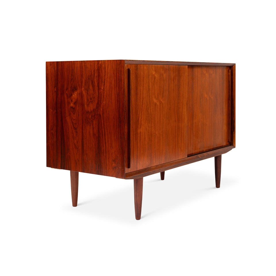 Vintage Danish Mid-Century Rosewood Two-Door Credenza
