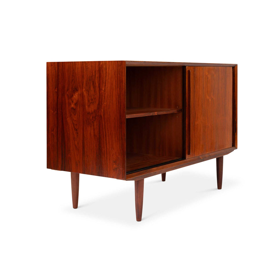 Vintage Danish Mid-Century Rosewood Two-Door Credenza