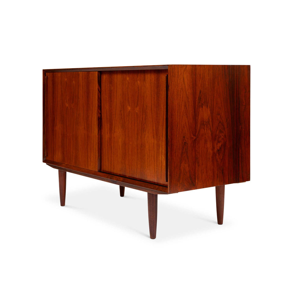 Vintage Danish Mid-Century Rosewood Two-Door Credenza