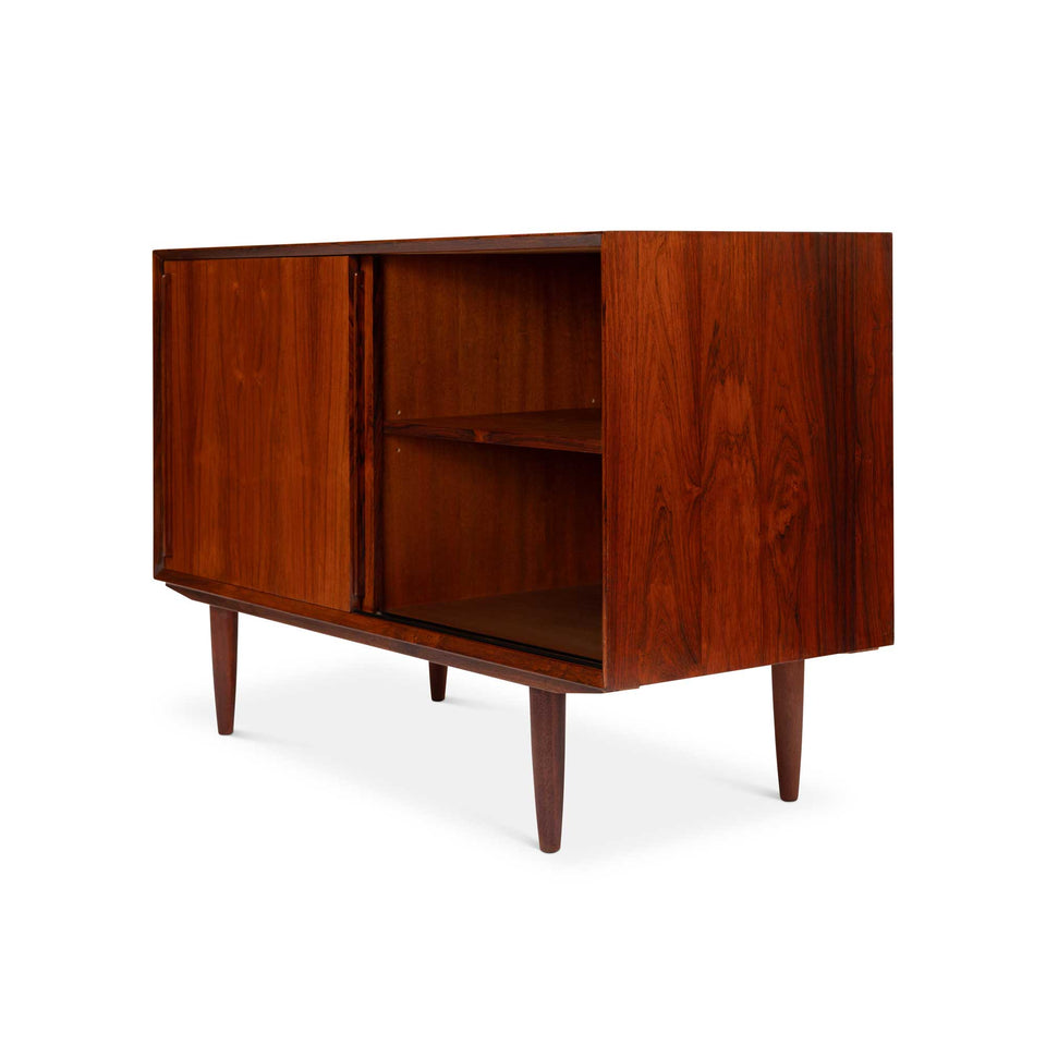 Vintage Danish Mid-Century Rosewood Two-Door Credenza