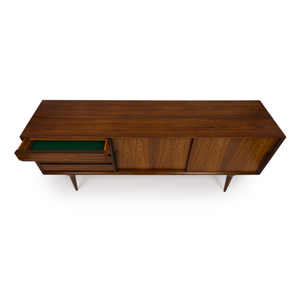 Vintage Danish Mid-Century Omann Jun Møbelfabrik Model 18 Rosewood Credenza 1960s