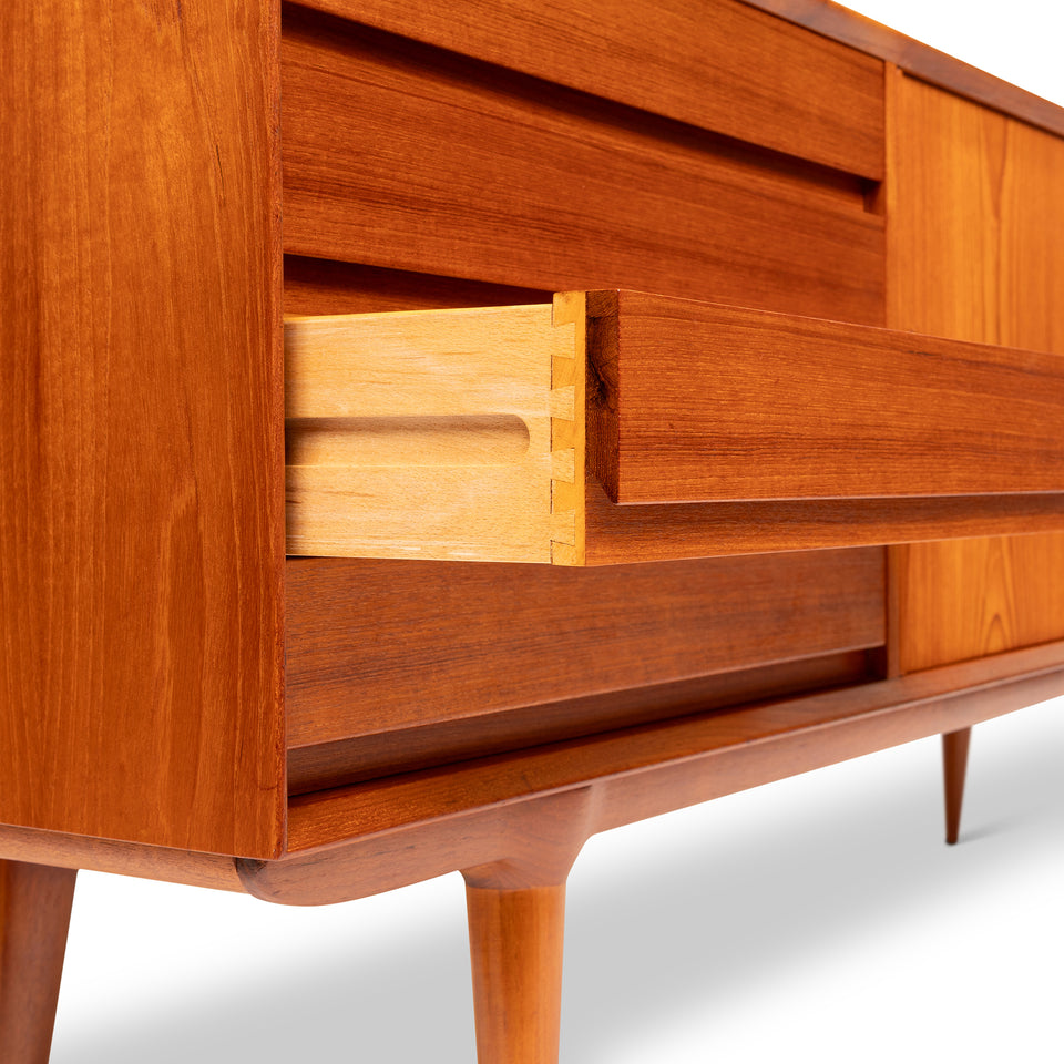 Vintage Danish Mid-Century Omann Jun Møbelfabrik Model 18 Credenza 1960s