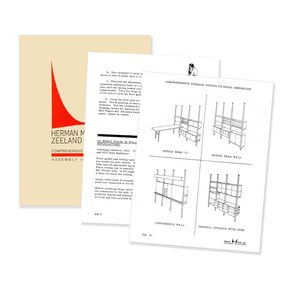 Herman Miller Storage System Assembly Instruction - Reprint