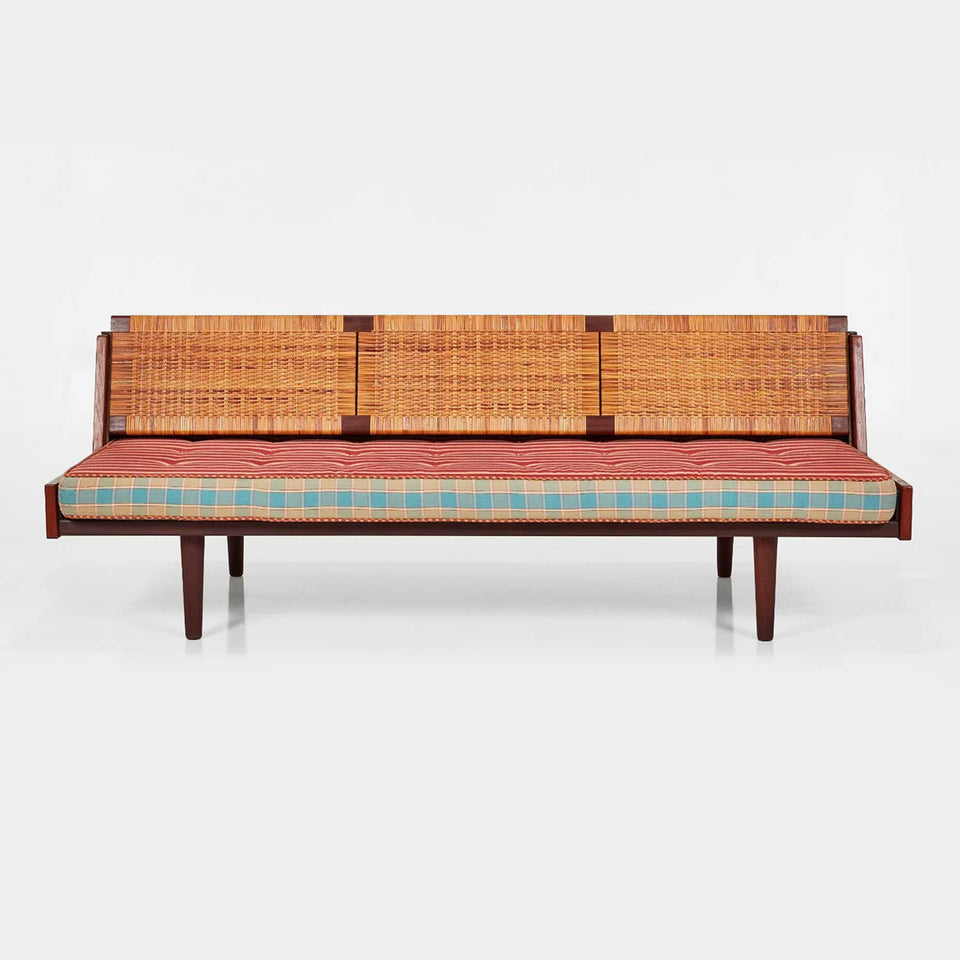 HOLD—Hans Wegner Model GE 6 daybed by Getama, Denmark 1960s Teak/Cane/Upholstery