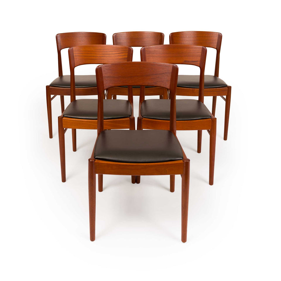 Henning Kjaernulf Model 26 Dining Chairs for Korup Stolefabrik, 1960s Set of Six