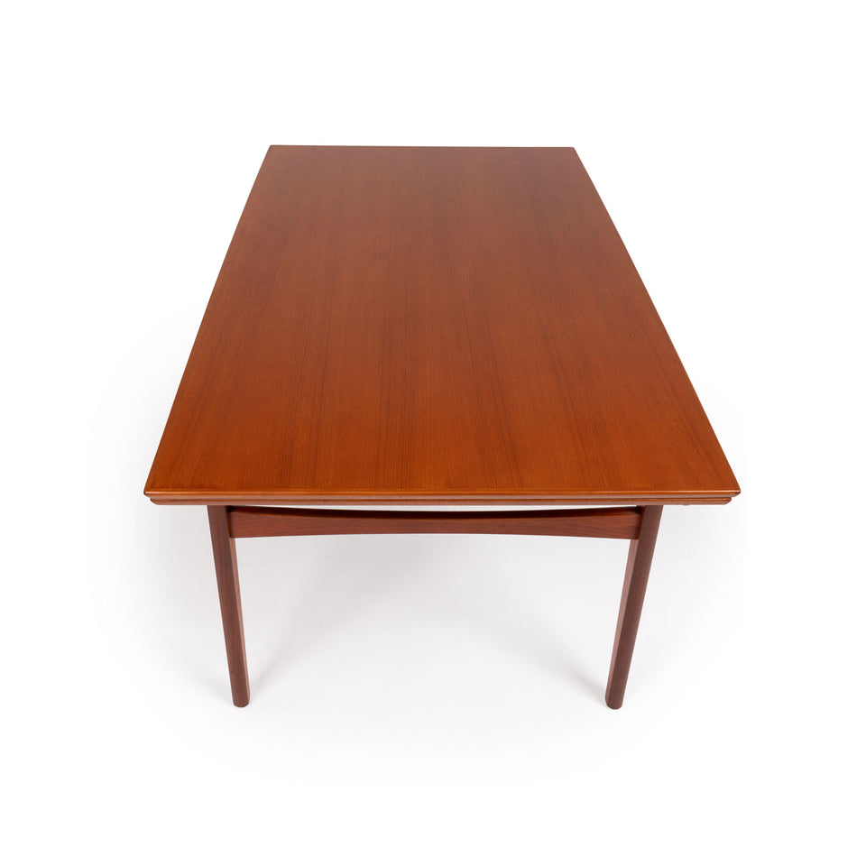 Vintage Teak Expanding Dining Table by Knud Nielsen for Møbelfabrik Løsning