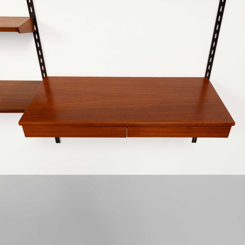 Vintage Kai Kristansen Teak Wall System w/Desk