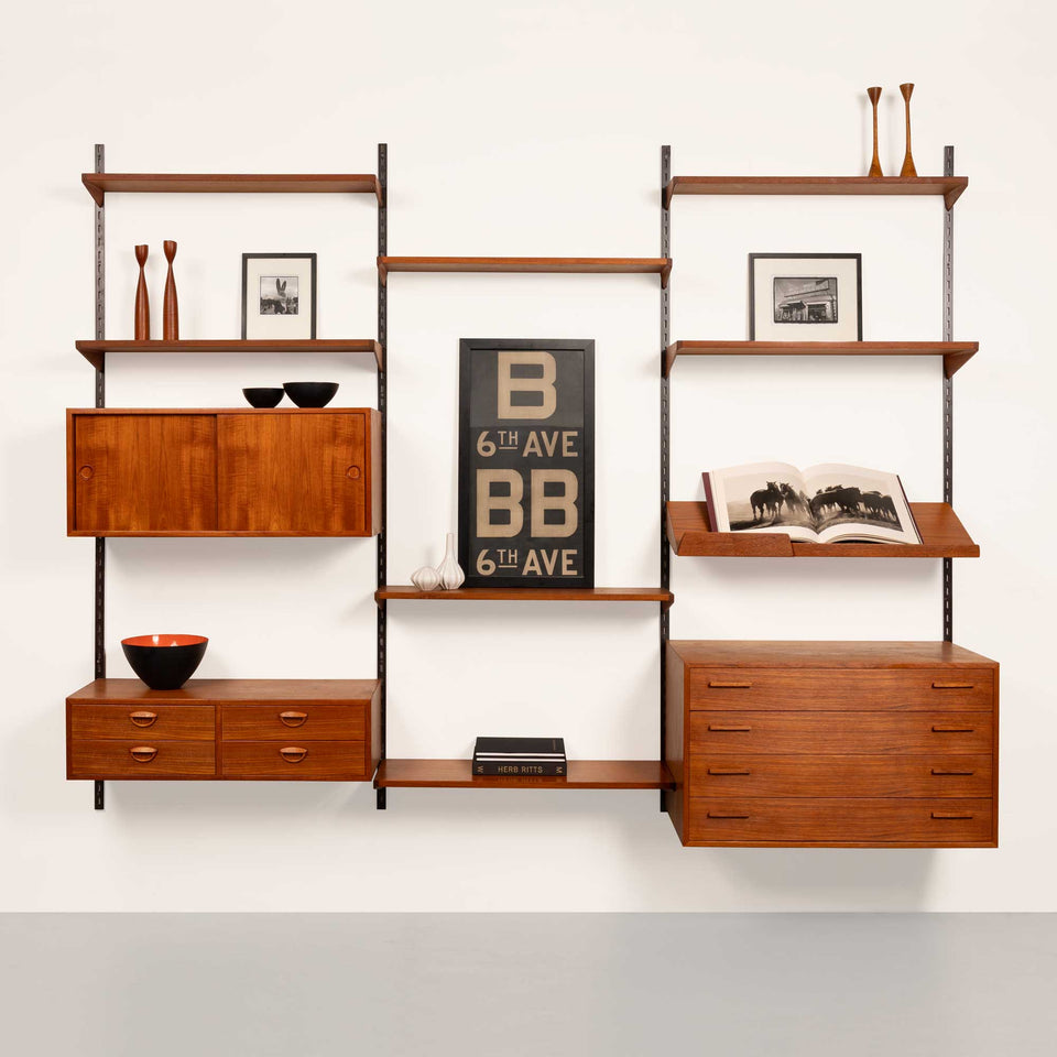 Kai Kristansen Teak Wall System Danish Mid-Century 1960s