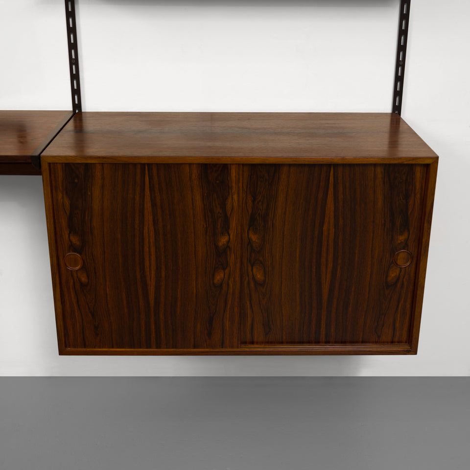 Vintage Kai Kristiansen's FM Reolsystem Shelving System in Rosewood 1960s