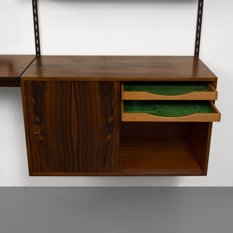 Vintage Kai Kristiansen's FM Reolsystem Shelving System in Rosewood 1960s
