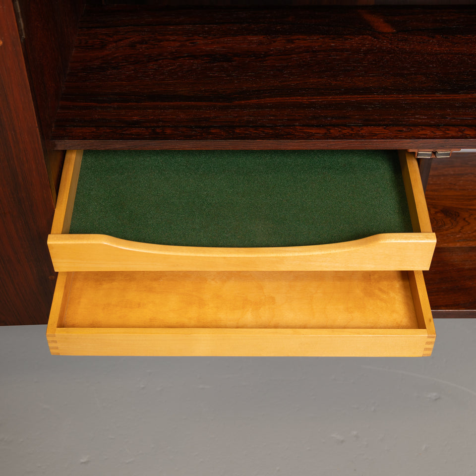 Vintage Kai Kristiansen's FM Reolsystem Shelving System in Rosewood 1960s w/Cabinets