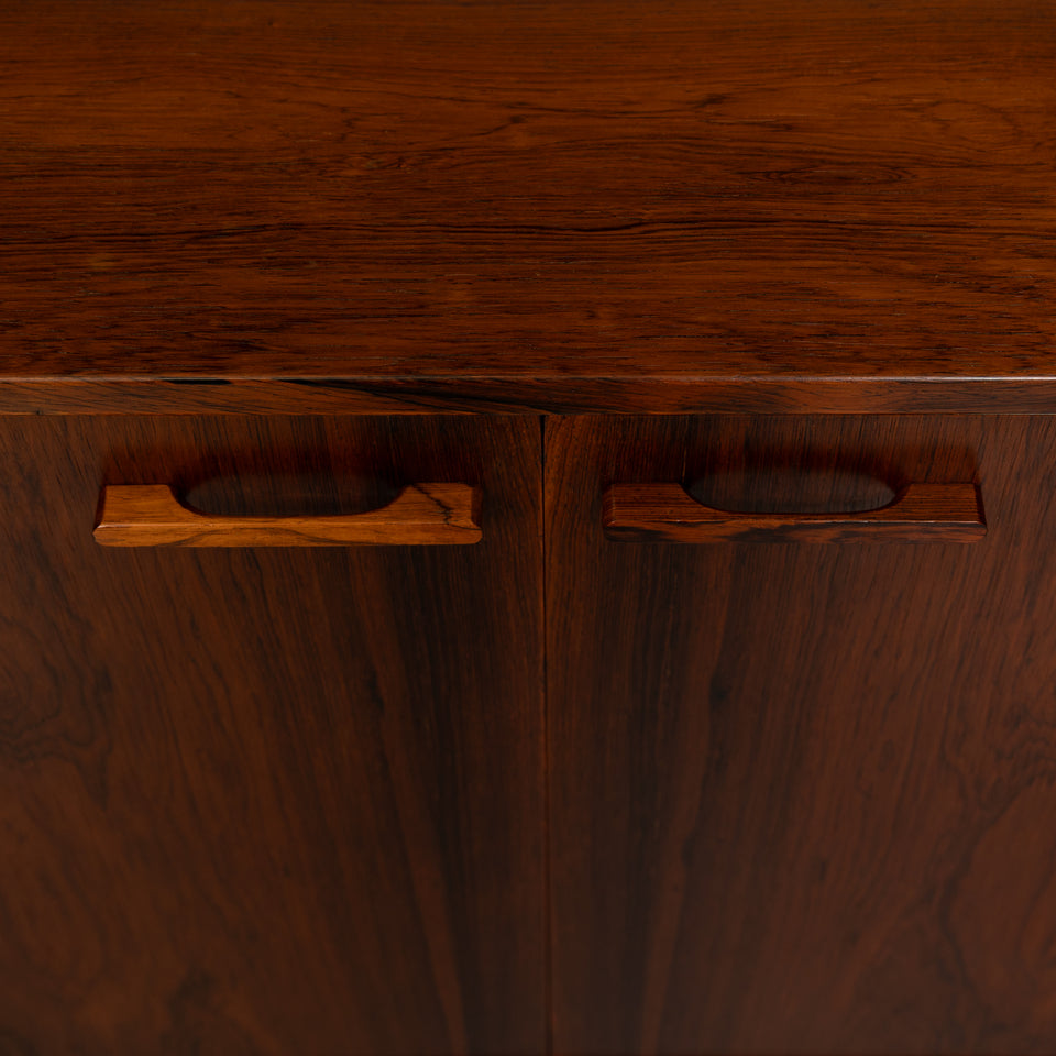 Vintage Kai Kristiansen's FM Reolsystem Shelving System in Rosewood 1960s w/Cabinets