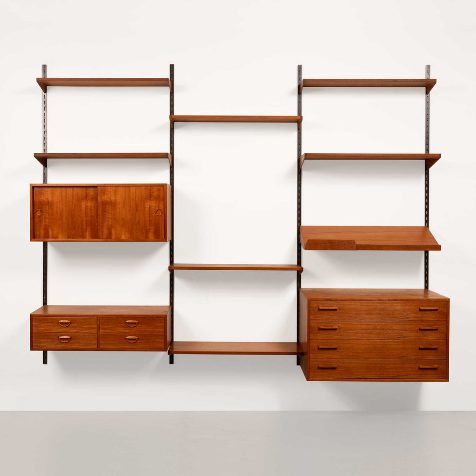 Kai Kristansen Teak Wall System Danish Mid-Century 1960s