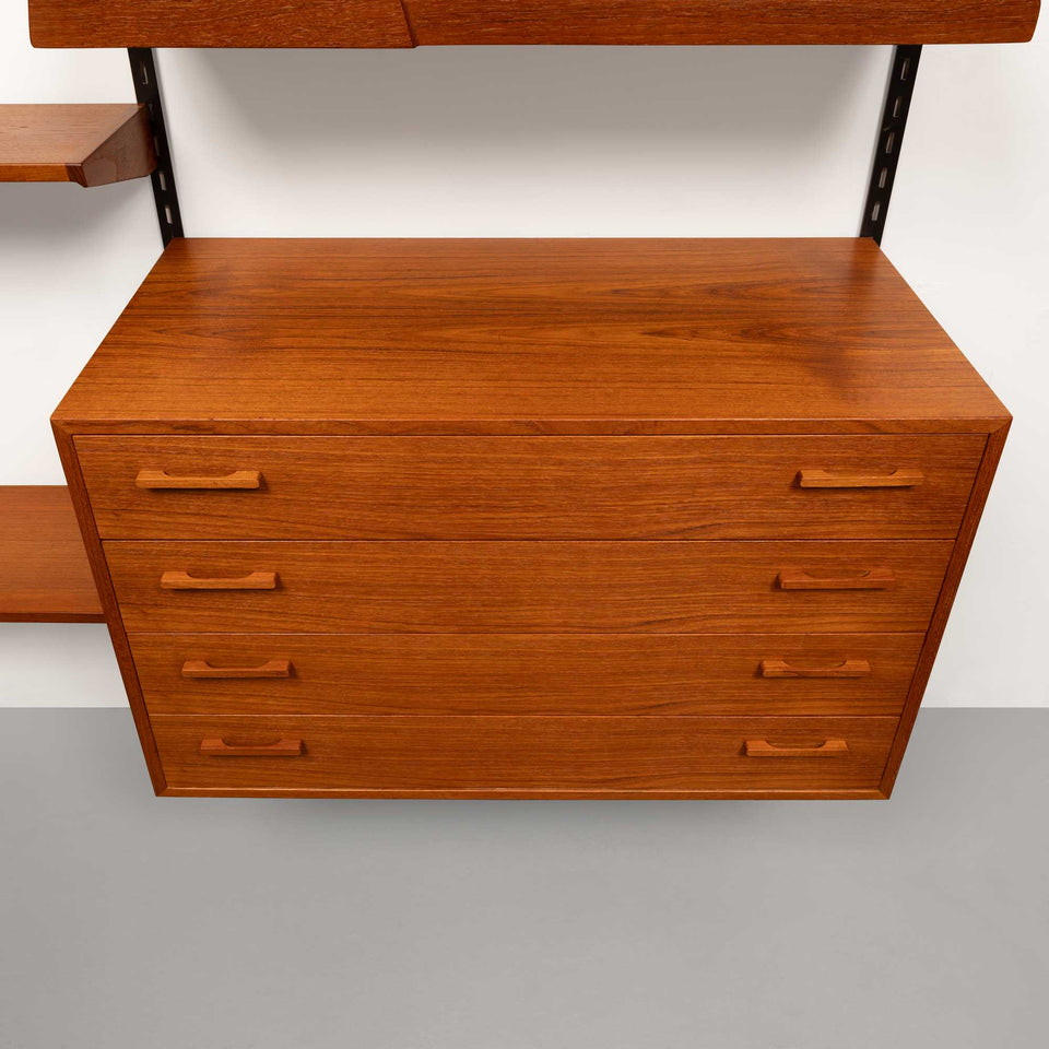 Kai Kristansen Teak Wall System Danish Mid-Century 1960s