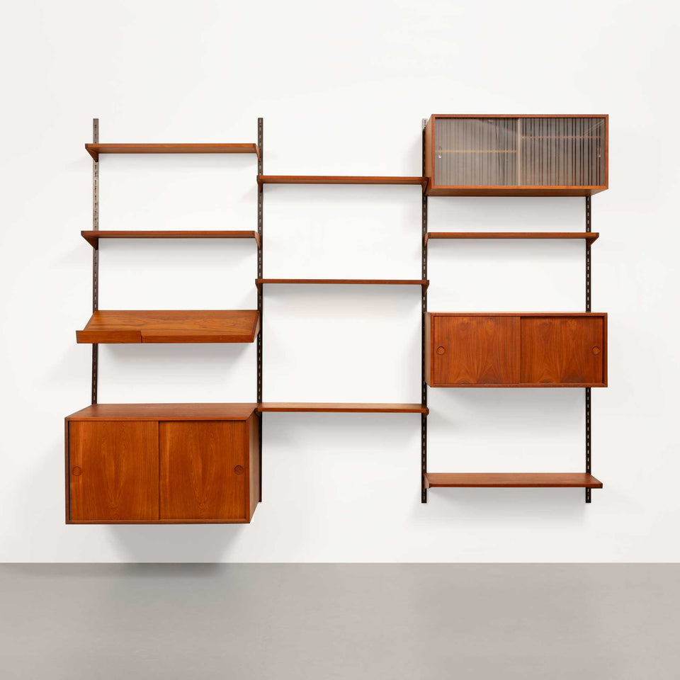 Kai Kristensen Teak Wall System Danish Mid-Century 1960s