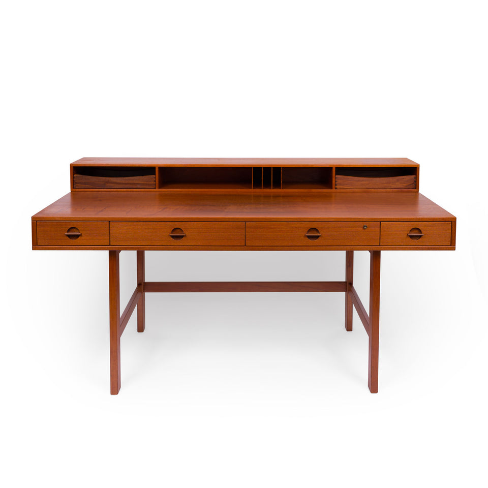 Danish Modern Flip-Top Partners Desk by Peter Lovig