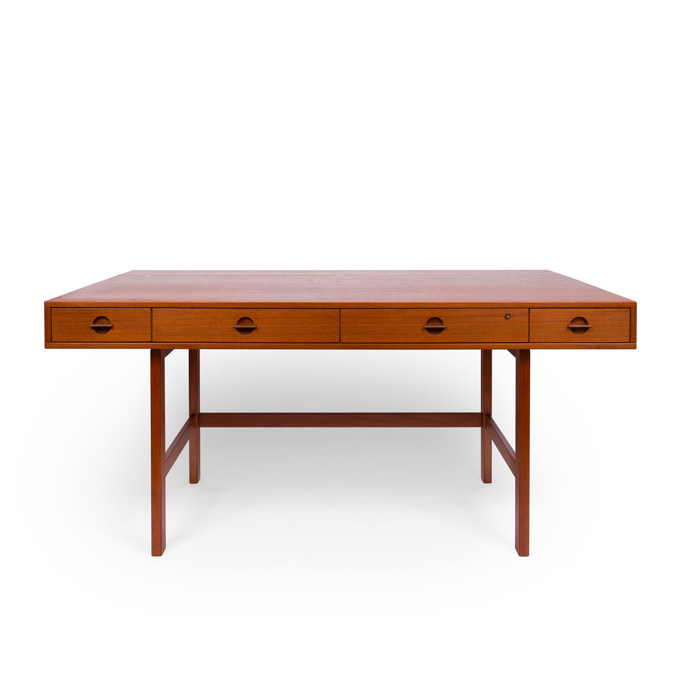 Danish Modern Flip-Top Partners Desk by Peter Lovig