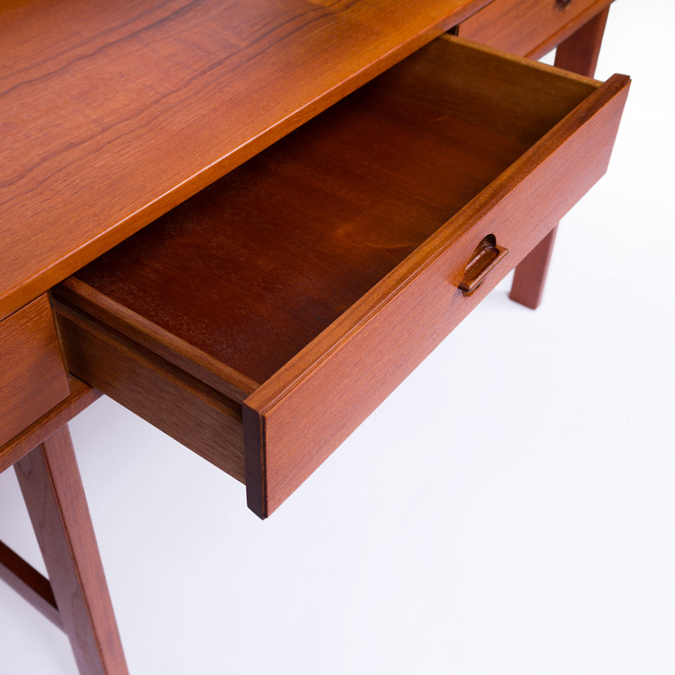 Danish Modern Flip-Top Partners Desk by Peter Lovig