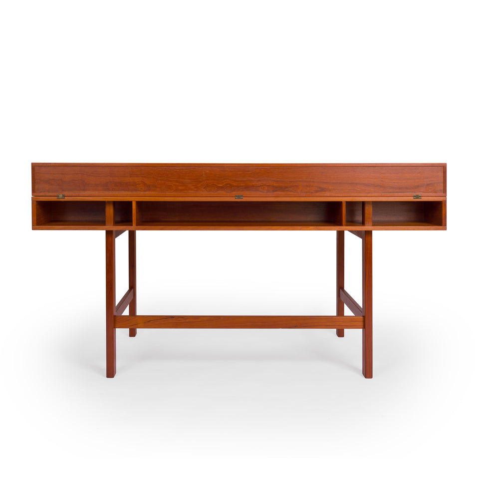 Danish Modern Flip-Top Partners Desk by Peter Lovig