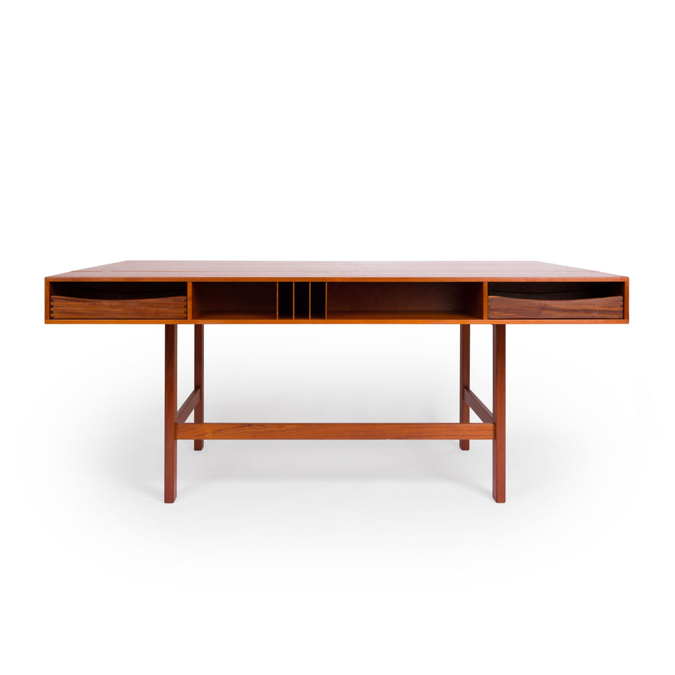 Danish Modern Flip-Top Partners Desk by Peter Lovig