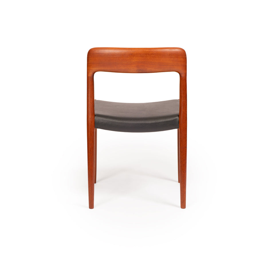 Vintage Niels Otto Møller Model 75 Dining Chairs in Solid Teak (Set of 4)