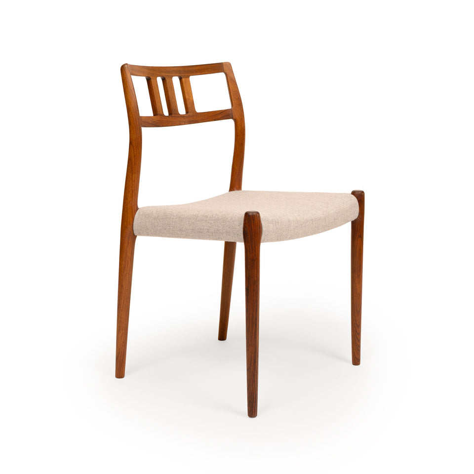 Vintage Danish Mid-Century Niels Otto Møller no. 79 Rosewood Dining Chairs (Set of 4)