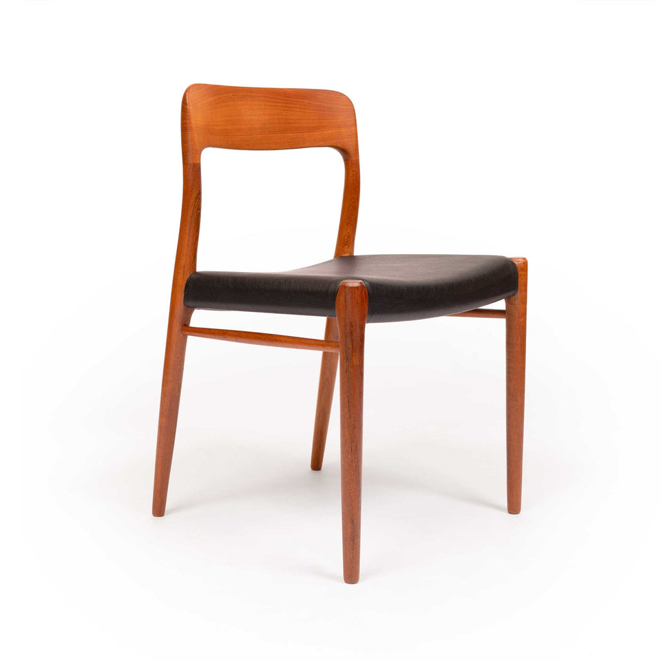 Vintage Niels Otto Møller Model 75 Dining Chairs in Solid Teak (Set of 4)