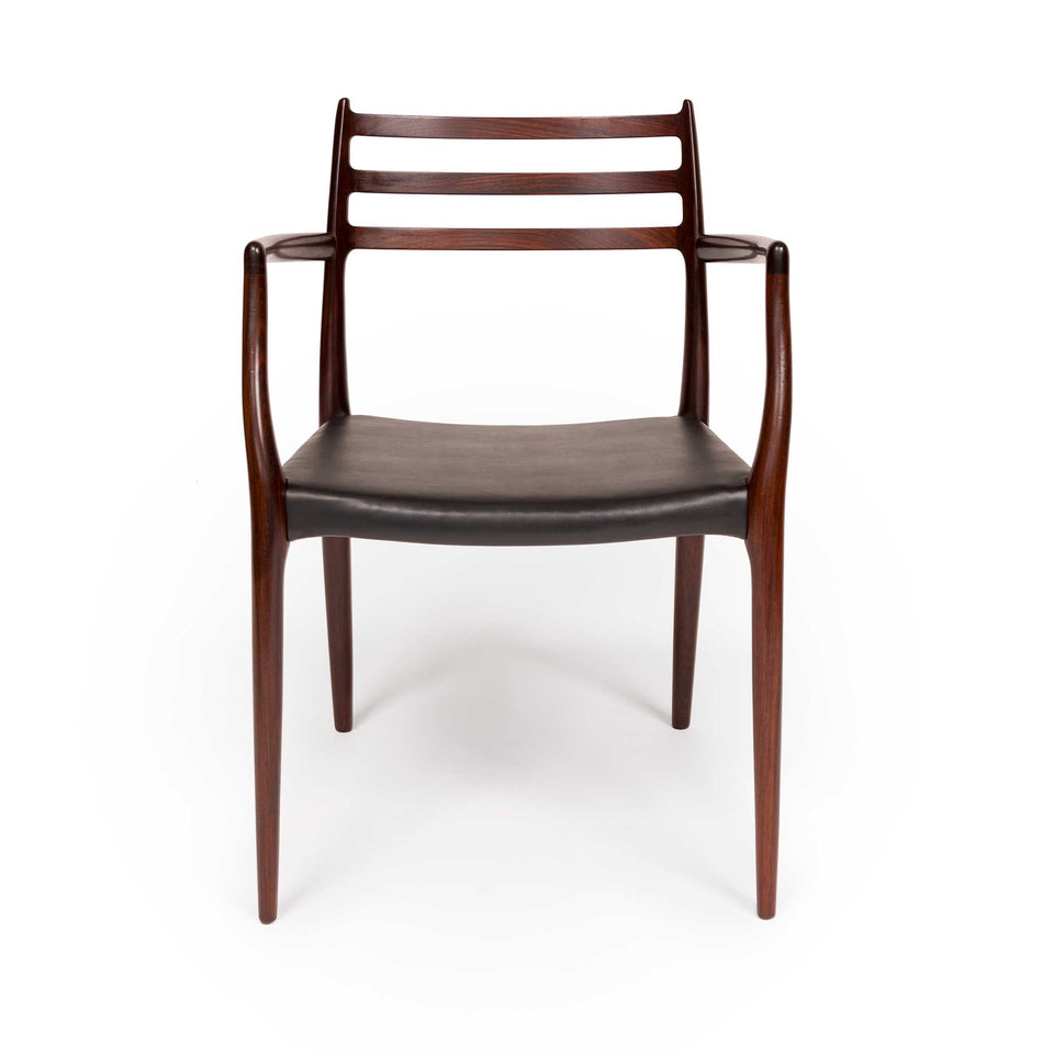 Set of 6 Vintage Niels Otto Møller 78 & 62 Dining Chairs in Solid Rosewood