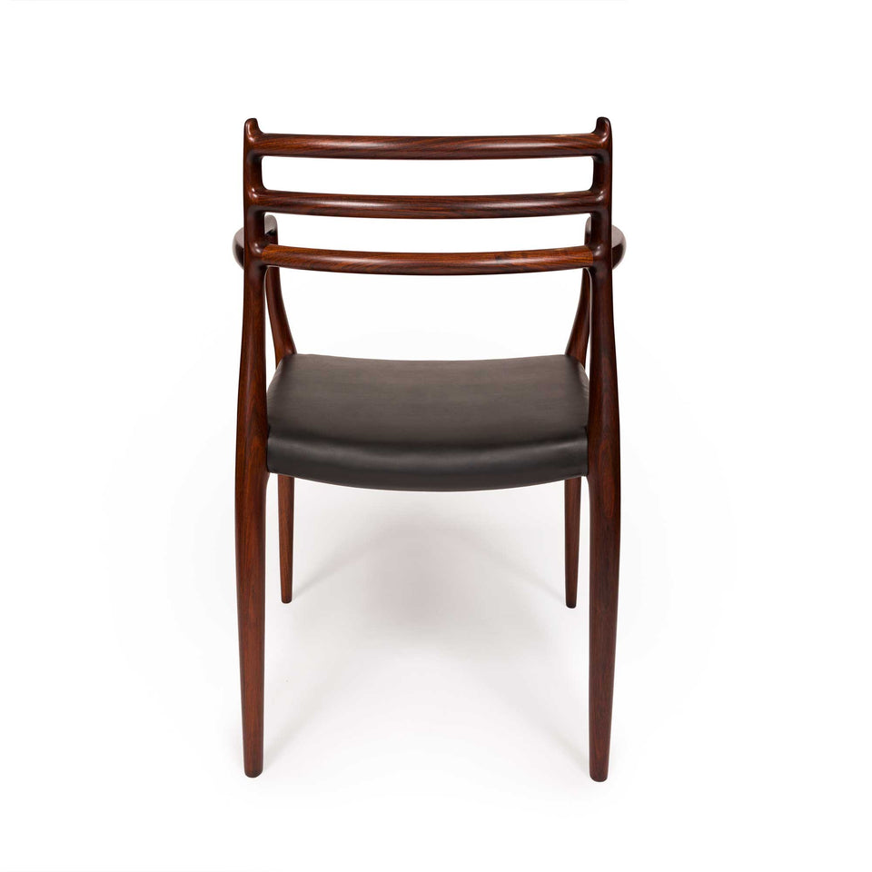 Set of 6 Vintage Niels Otto Møller 78 & 62 Dining Chairs in Solid Rosewood