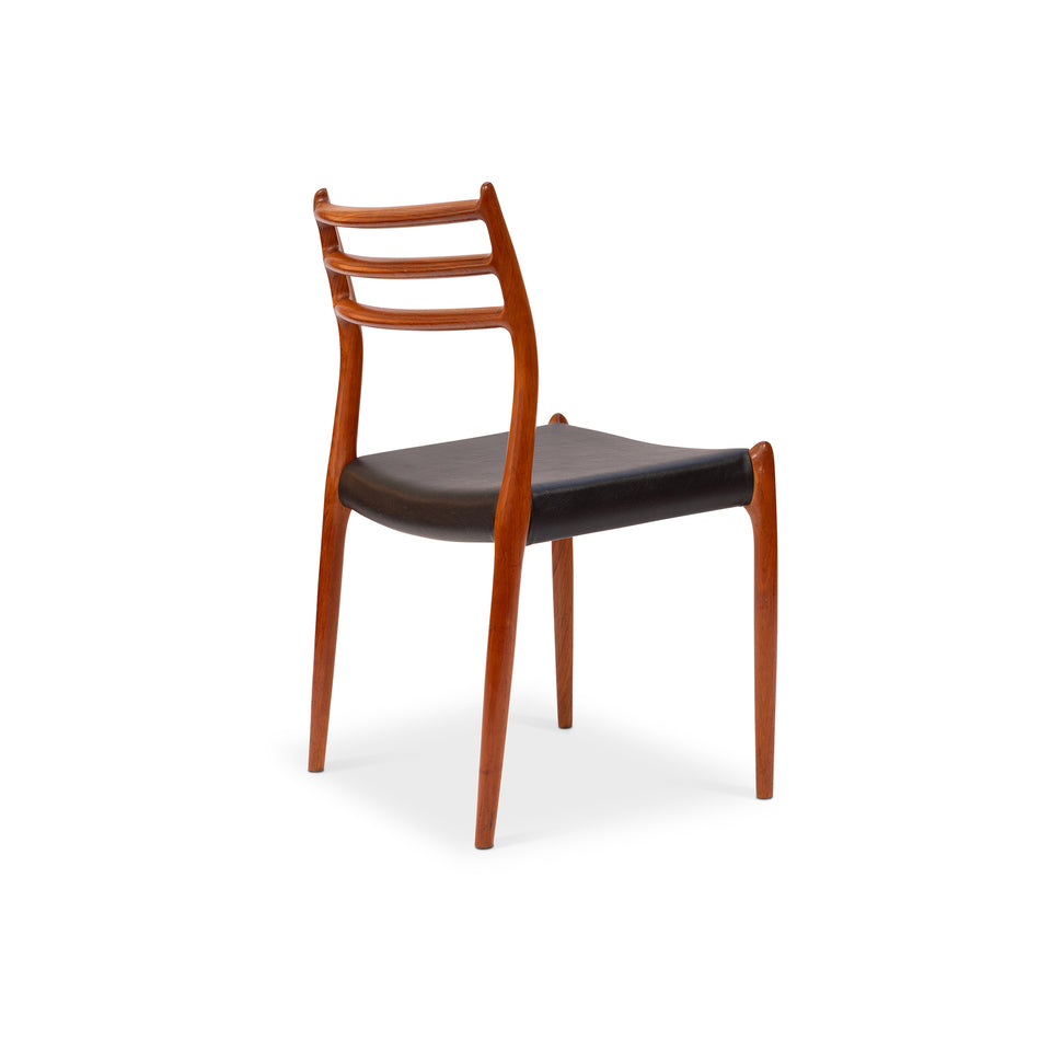 Vintage Niels Otto Møller 78 Dining Chairs in Solid Teak Set of 4