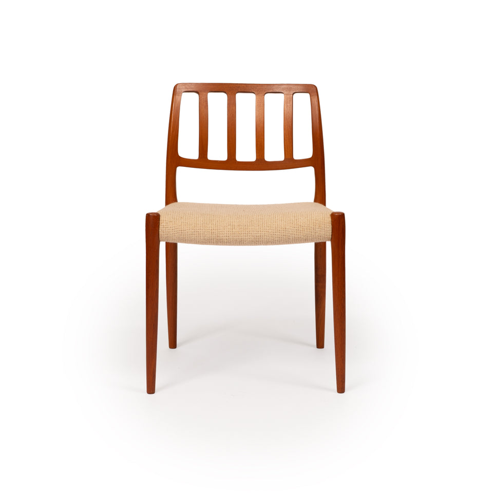 Vintage Danish Mid-Century Niels Otto Møller no. 83 Teak Dining Chairs (Set of 6)