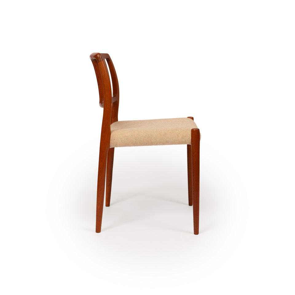 Vintage Danish Mid-Century Niels Otto Møller no. 83 Teak Dining Chairs (Set of 6)