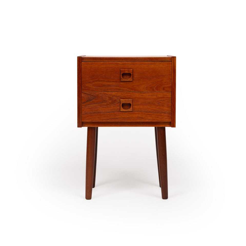 Vintage Danish Mid-Century Teak Nightstand 1960s