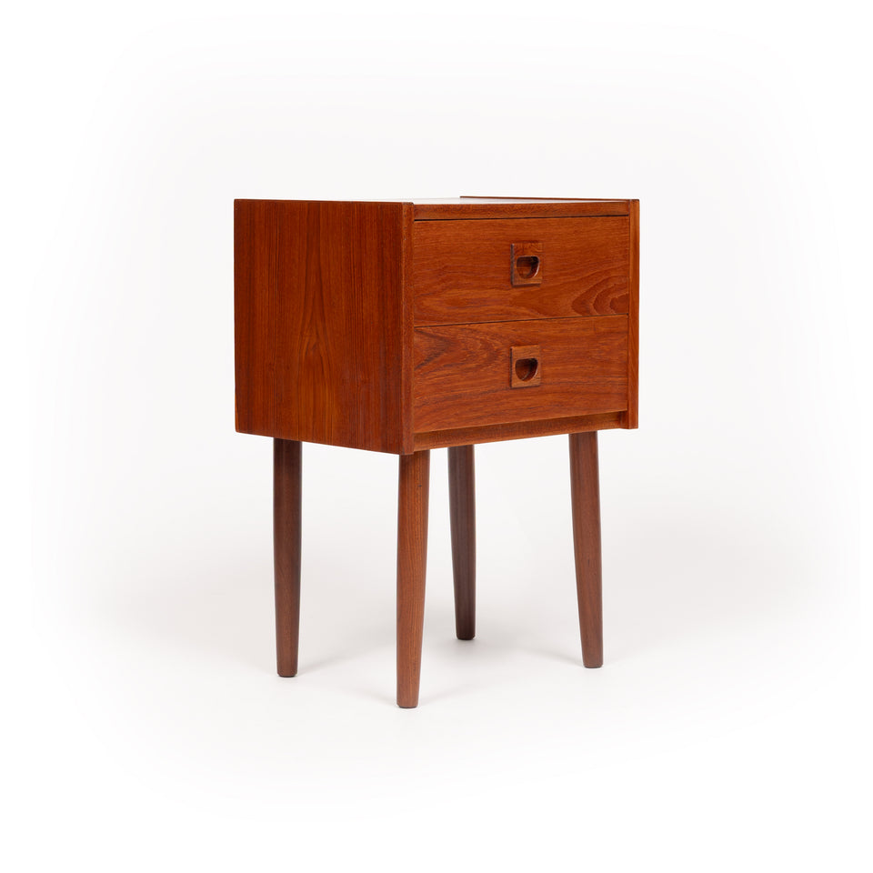 Vintage Danish Mid-Century Teak Nightstand 1960s