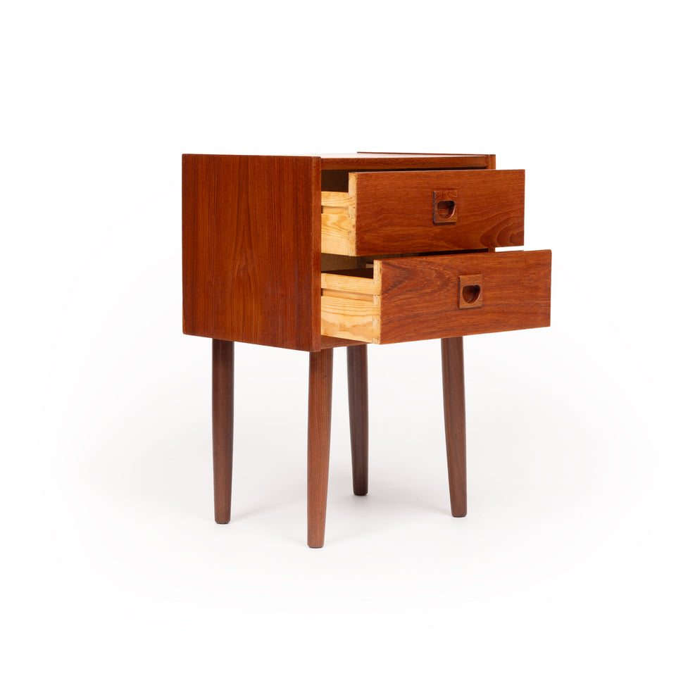 Vintage Danish Mid-Century Teak Nightstand 1960s