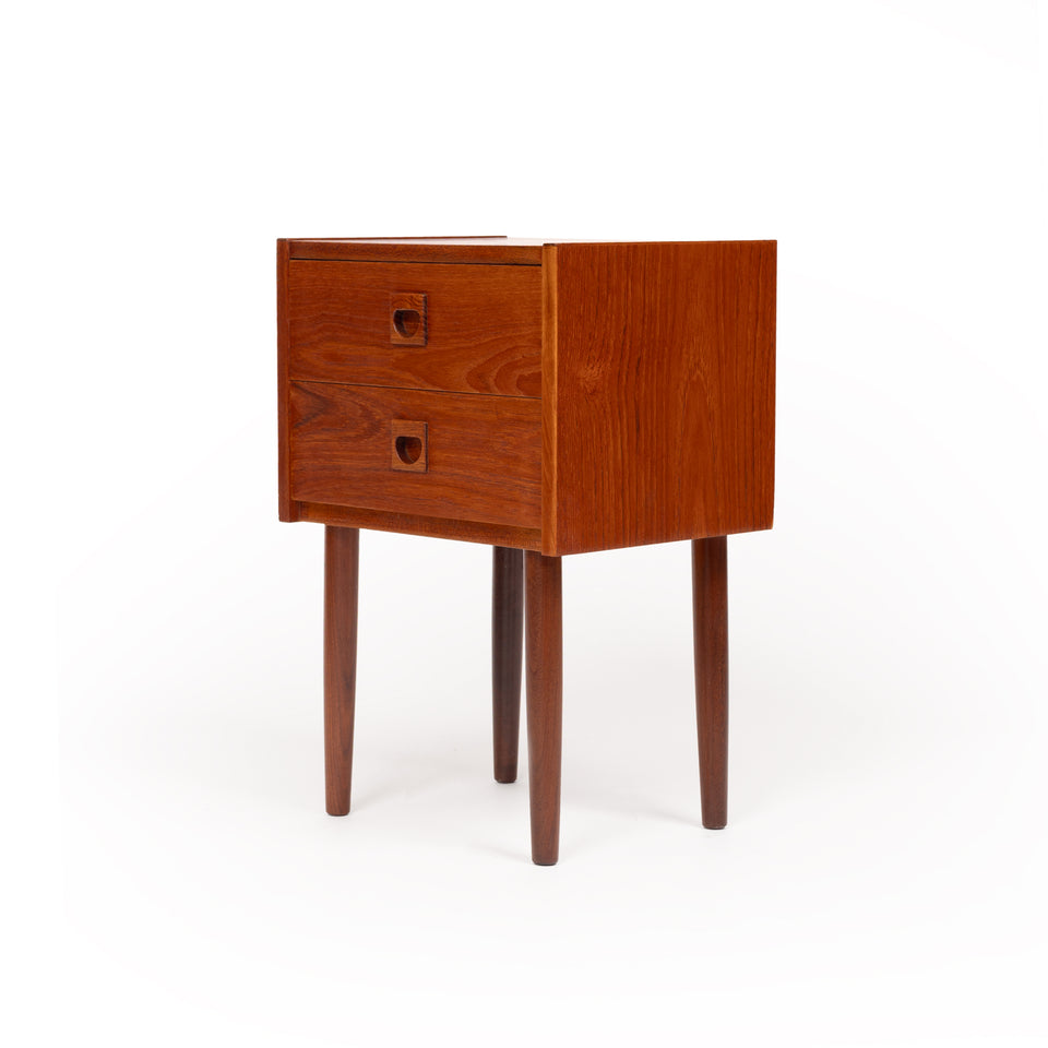 Vintage Danish Mid-Century Teak Nightstand 1960s