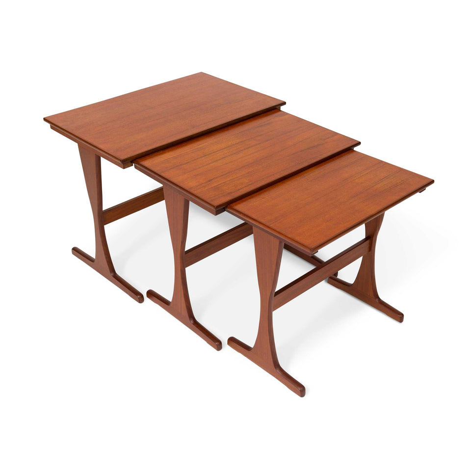 Vintage Danish Mid-Century Teak Nesting Tables