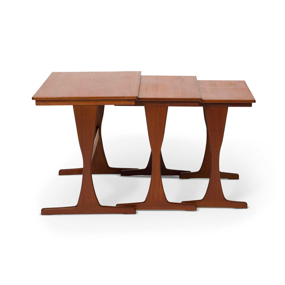 Vintage Danish Mid-Century Teak Nesting Tables