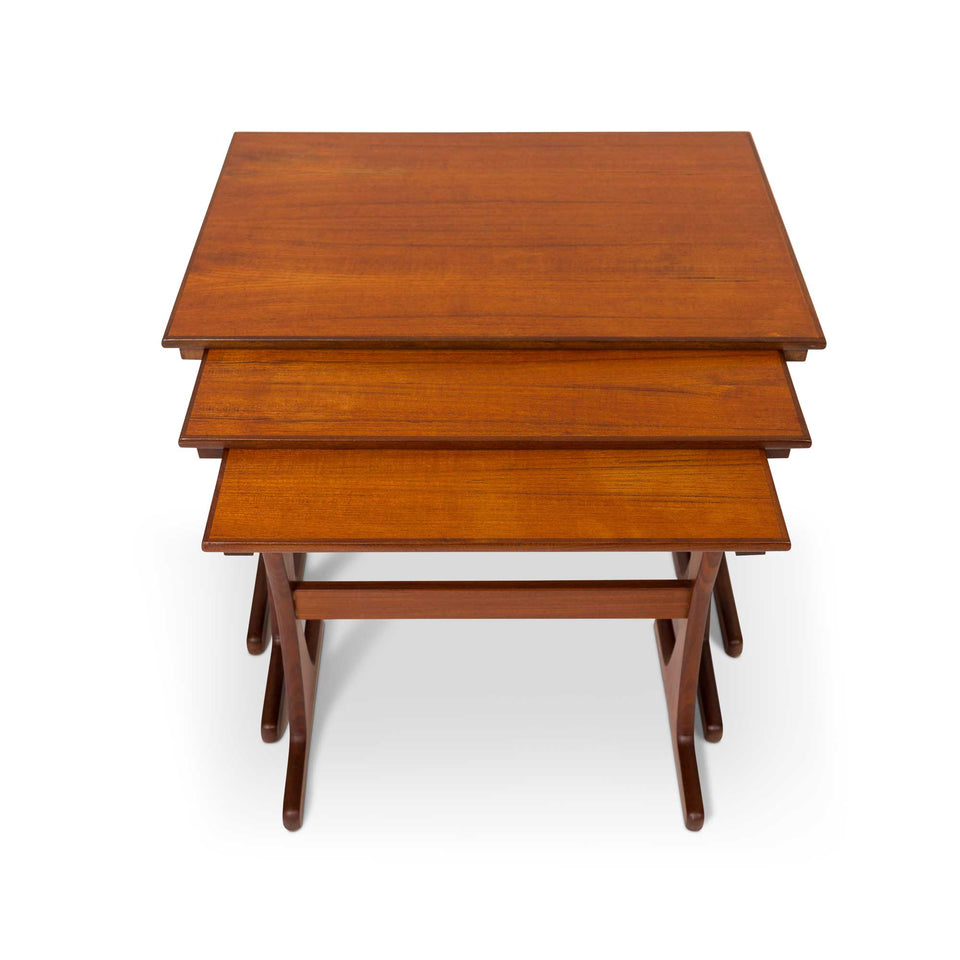 Vintage Danish Mid-Century Teak Nesting Tables