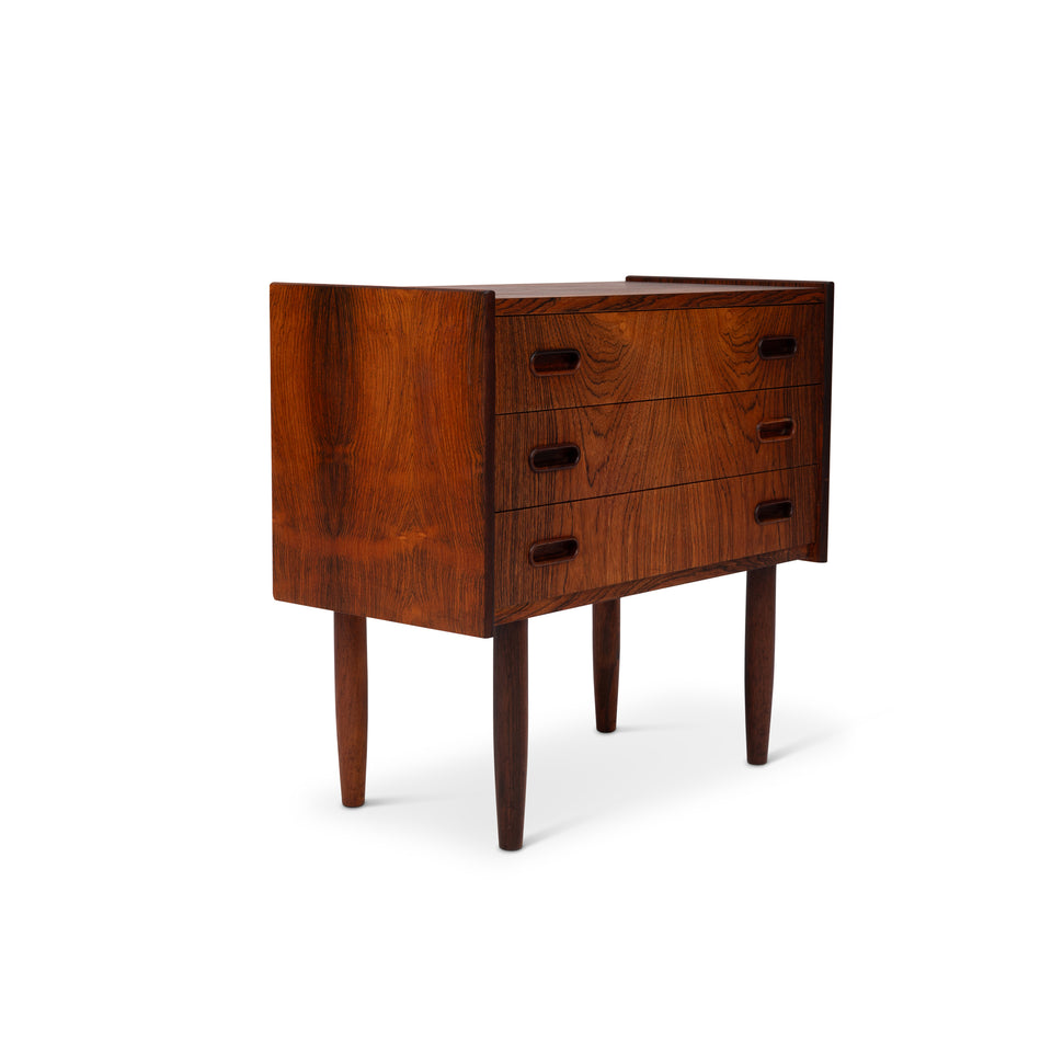 Vintage Danish Mid-Century Rosewood Nightstands/Side tables (Pair)