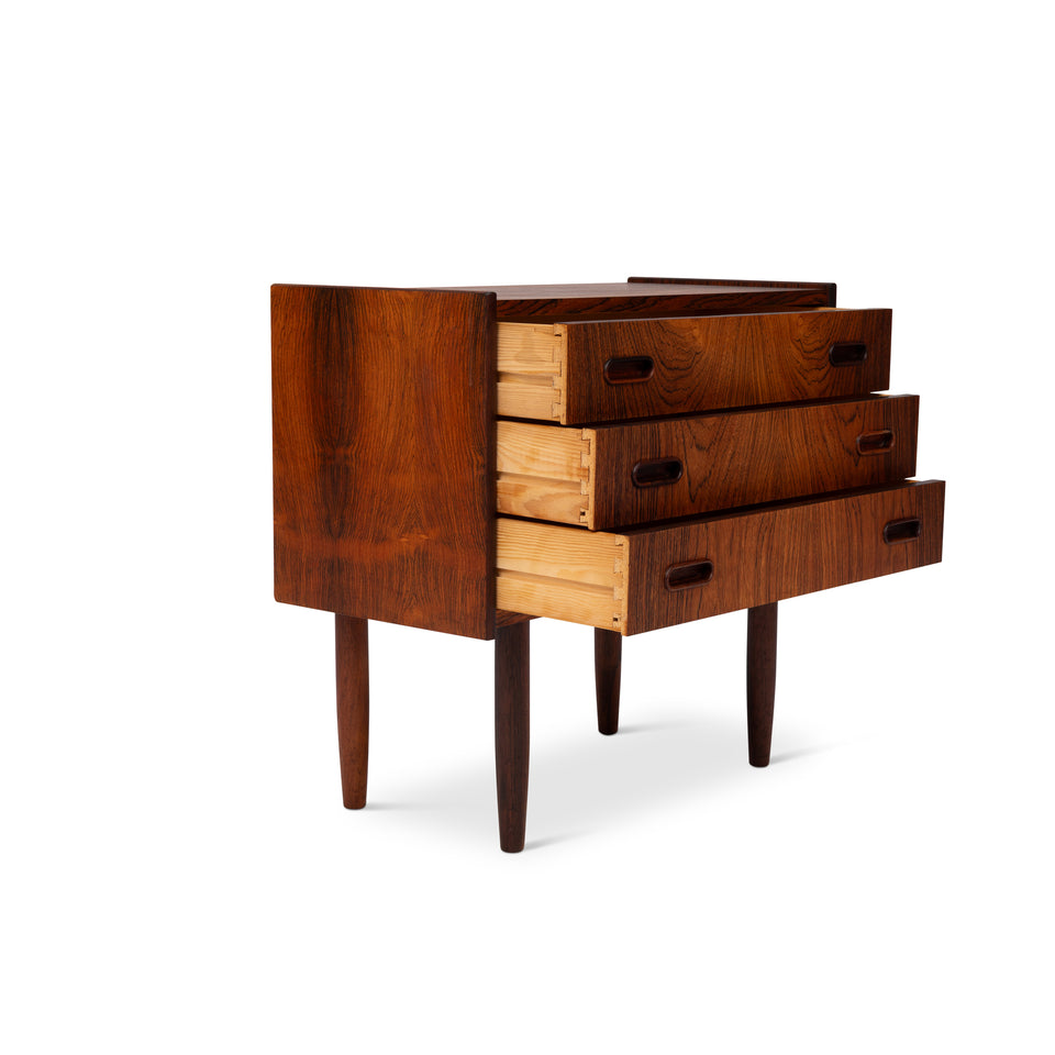 Vintage Danish Mid-Century Rosewood Nightstands/Side tables (Pair)