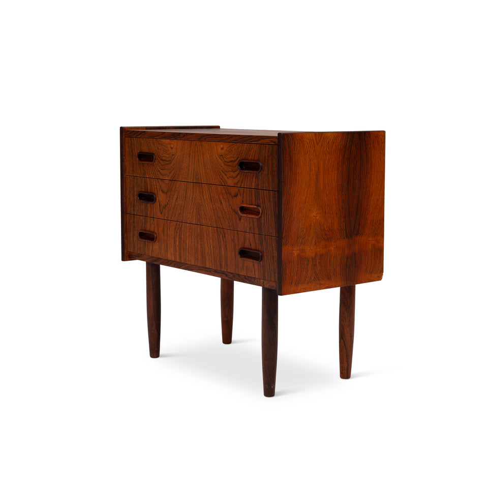 Vintage Danish Mid-Century Rosewood Nightstands/Side tables (Pair)