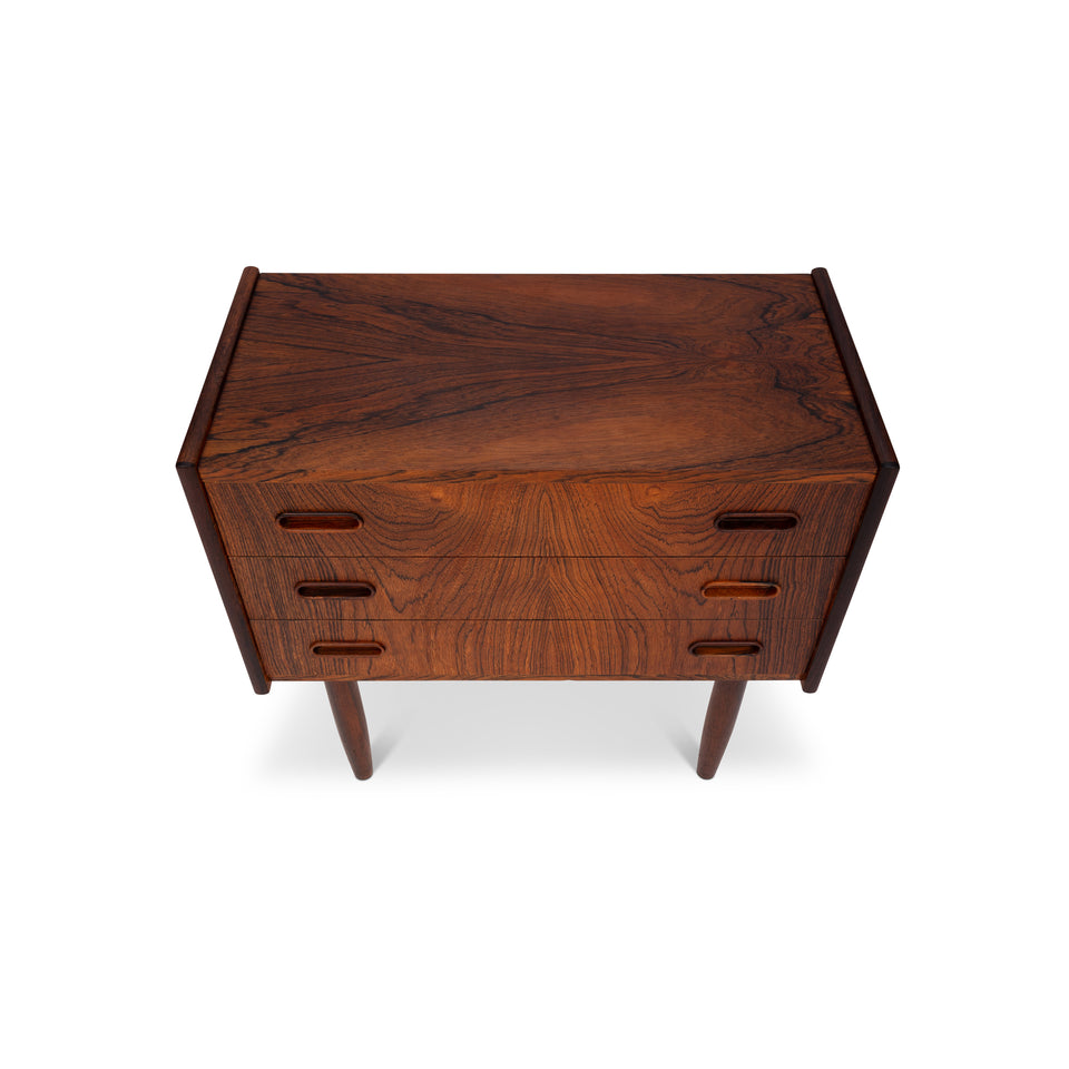 Vintage Danish Mid-Century Rosewood Nightstands/Side tables (Pair)