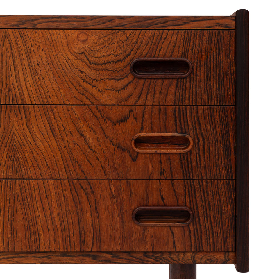Vintage Danish Mid-Century Rosewood Nightstands/Side tables (Pair)
