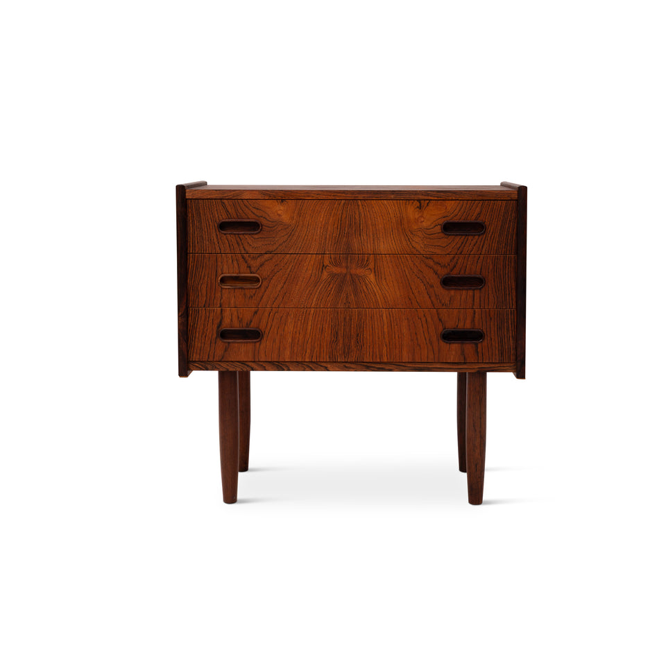 Vintage Danish Mid-Century Rosewood Nightstands/Side tables (Pair)