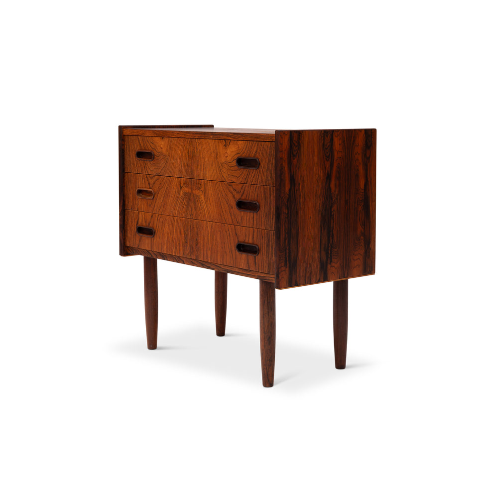 Vintage Danish Mid-Century Rosewood Nightstands/Side tables (Pair)