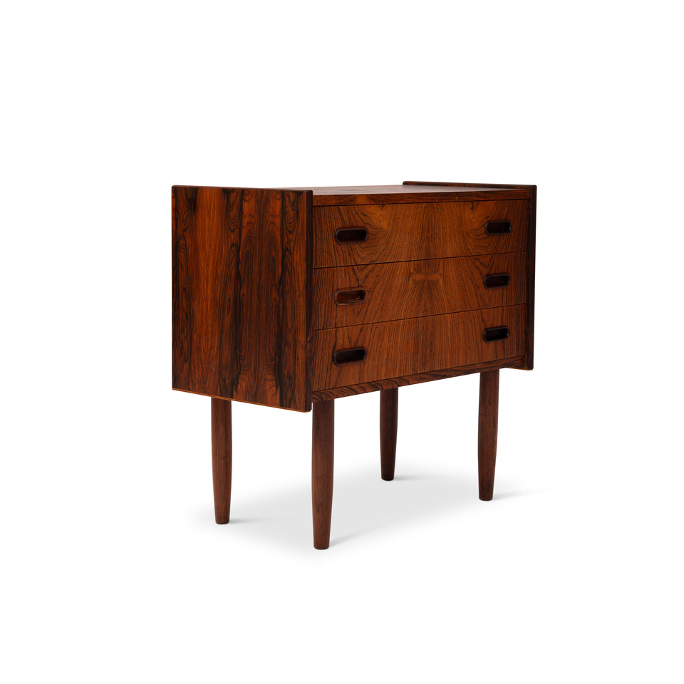 Vintage Danish Mid-Century Rosewood Nightstands/Side tables (Pair)