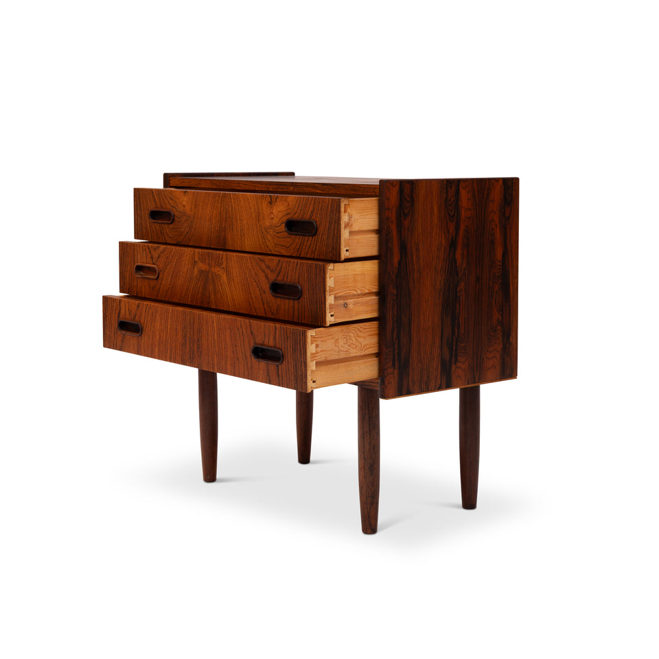 Vintage Danish Mid-Century Rosewood Nightstands/Side tables (Pair)