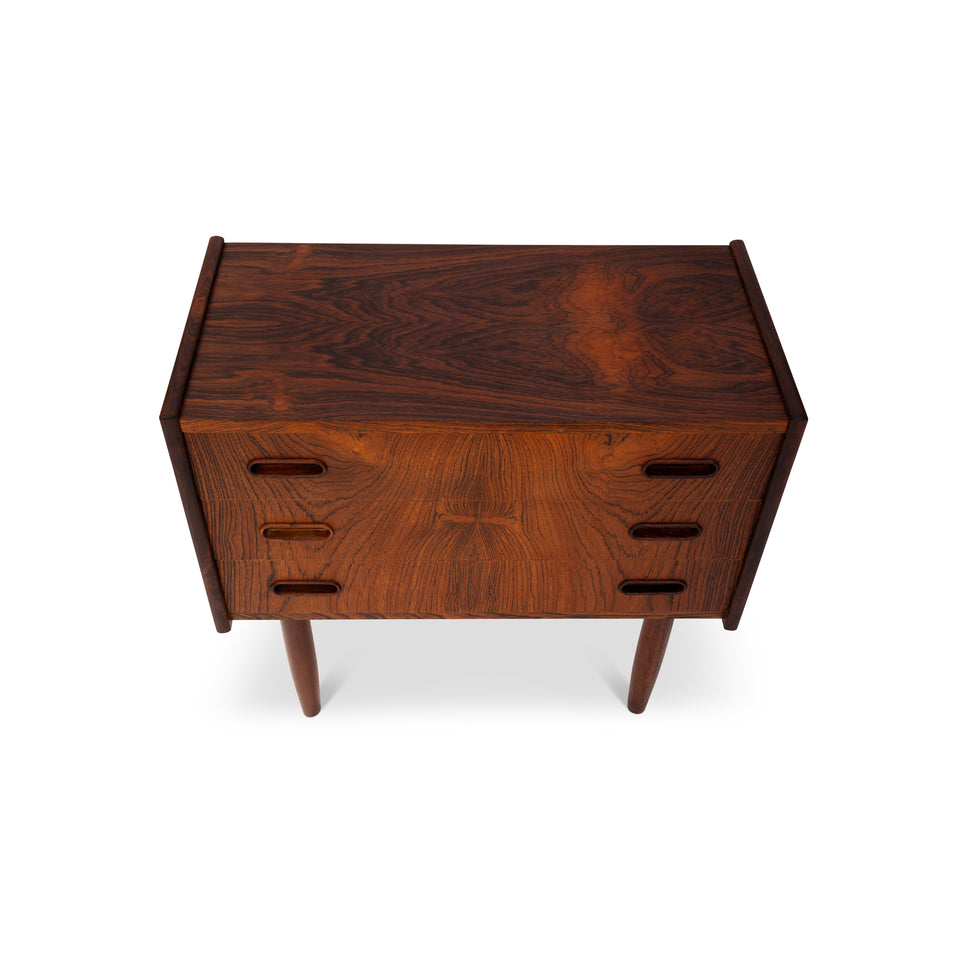 Vintage Danish Mid-Century Rosewood Nightstands/Side tables (Pair)