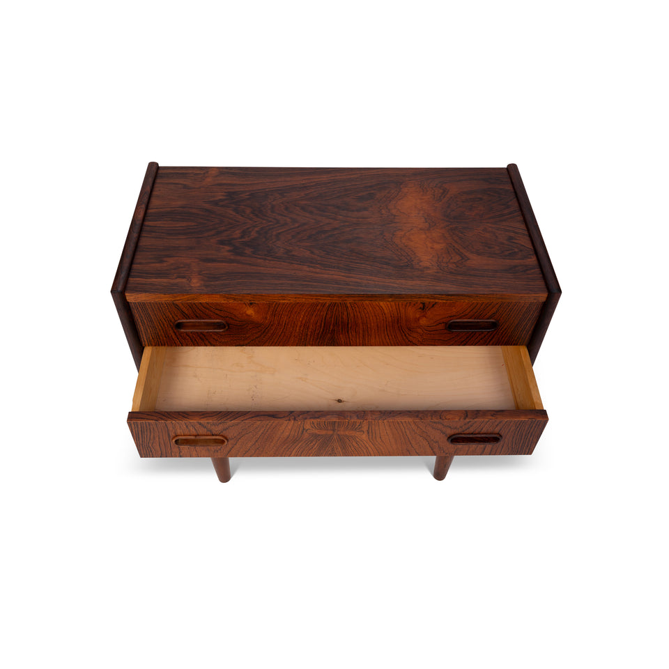 Vintage Danish Mid-Century Rosewood Nightstands/Side tables (Pair)